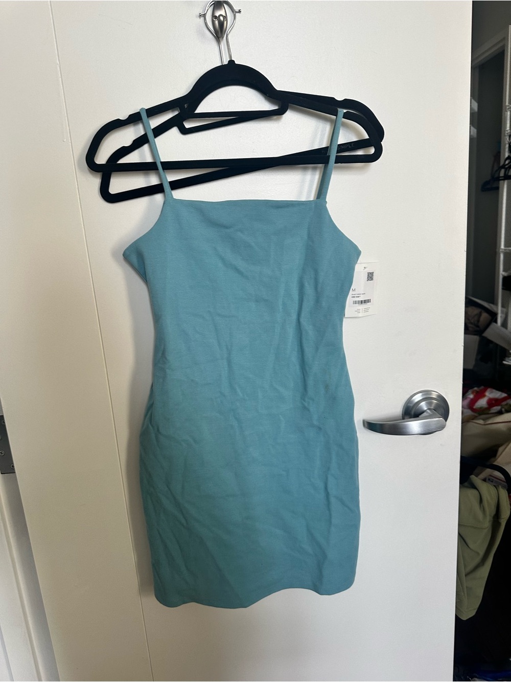 Oak and fort Teal Spaghetti-Strap Bodycon Dress size medium